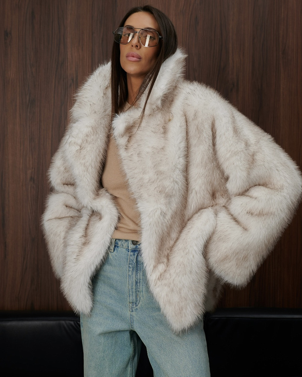 Шуба Молли молочный