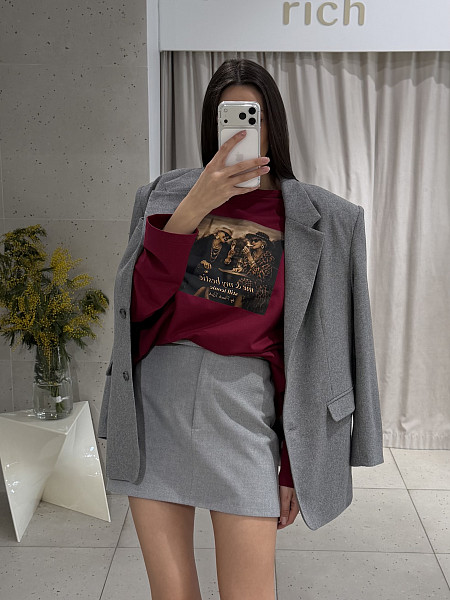 Лонгслив Бэсти марсала