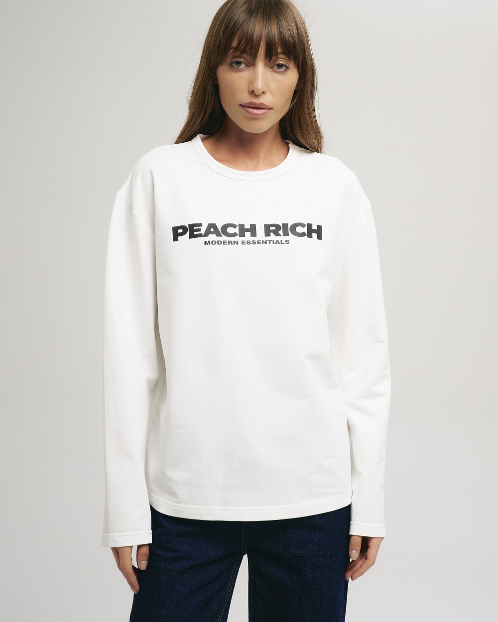 Лонгслив Peach Rich белый 
