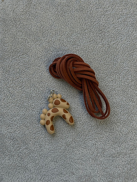 Подвеска Лошадка принт жираф