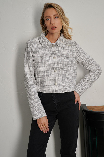 Жакет Пуэрто светло-серый