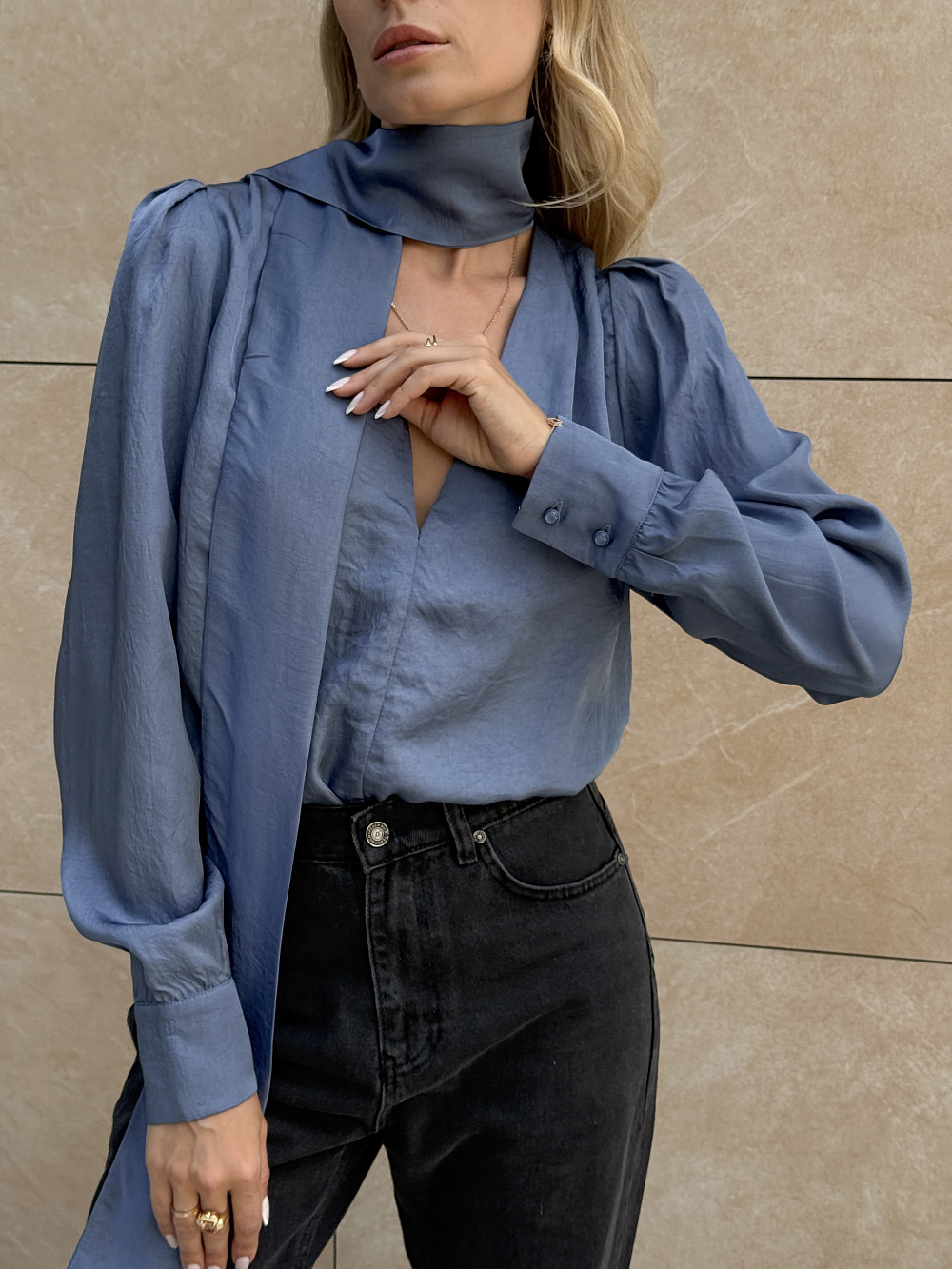 Блуза Пэм синий