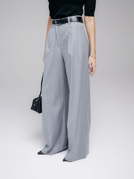 Брюки Луиджи серый меланж