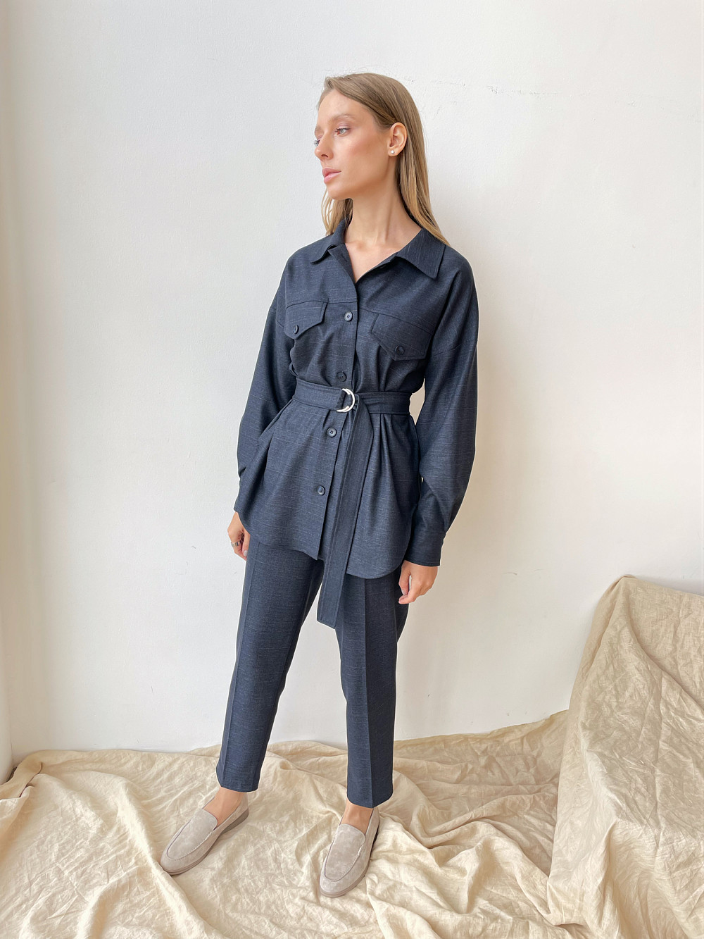 Рубашка Ричи индиго