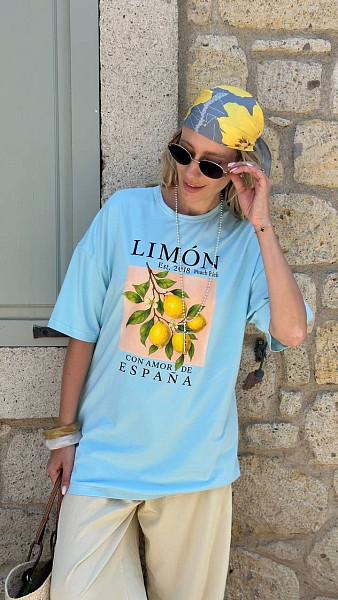 Футболка Vibe limon blue