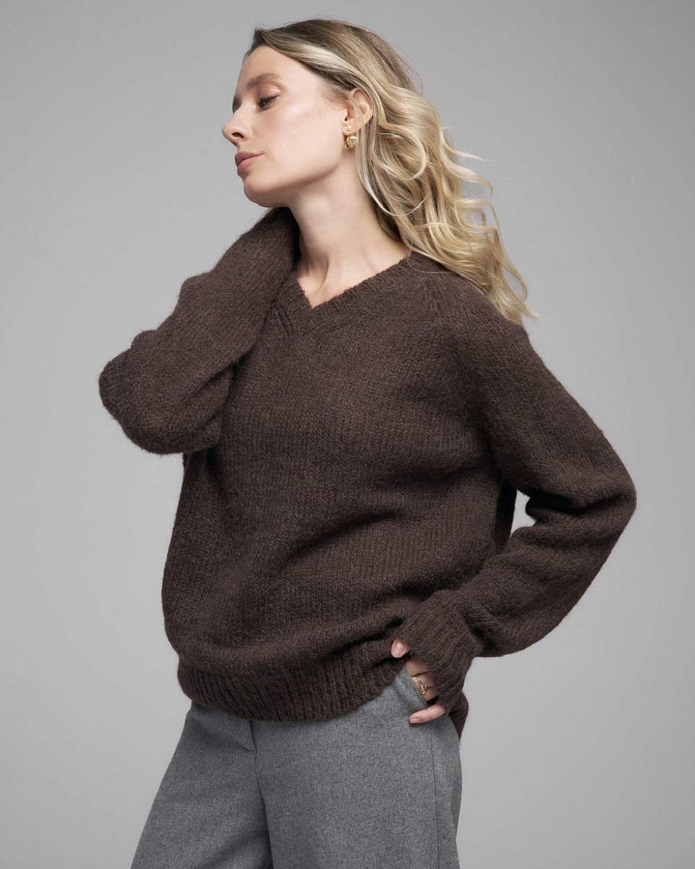 Свитер Айдахо горький шоколад