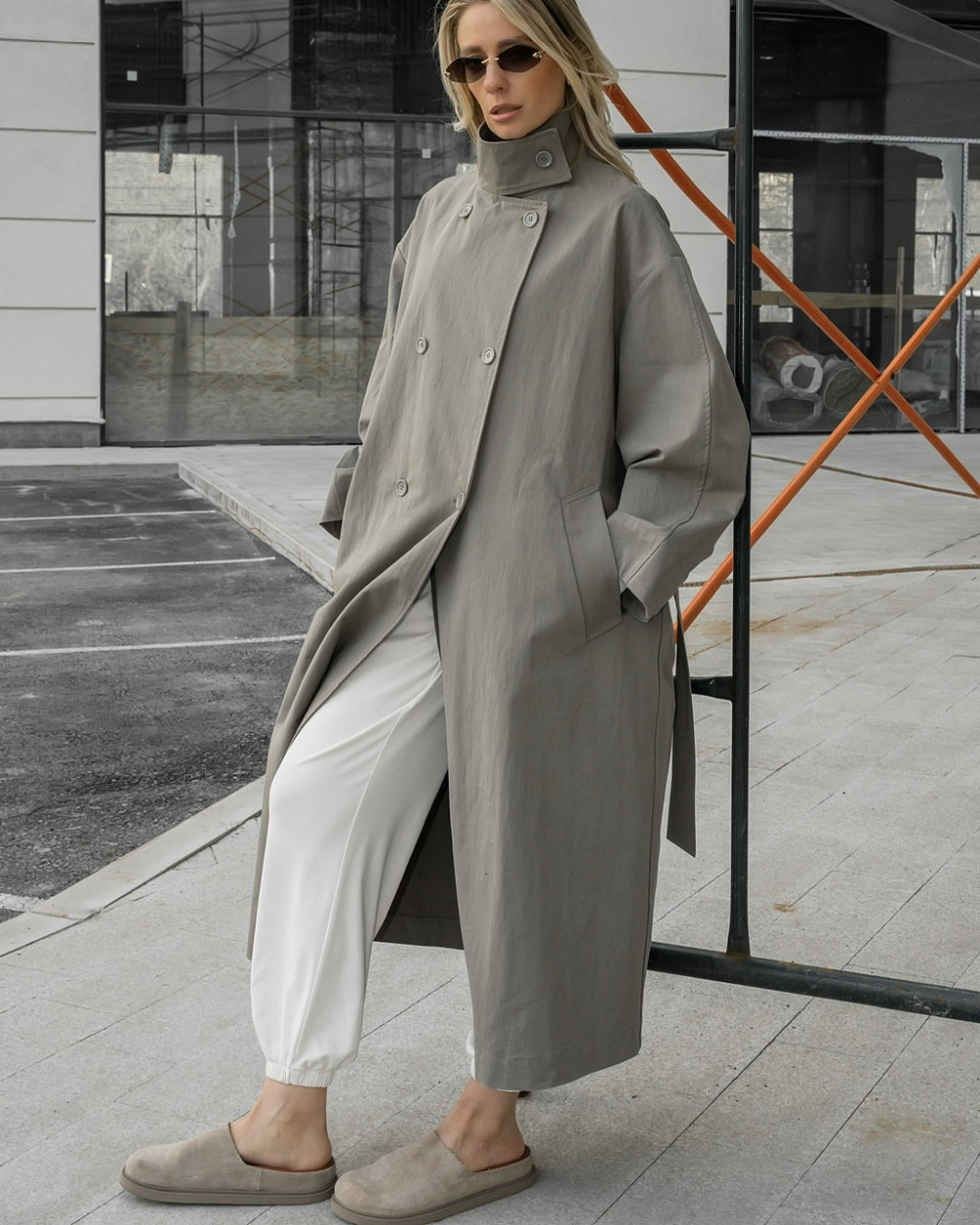 Тренч Блейк хаки