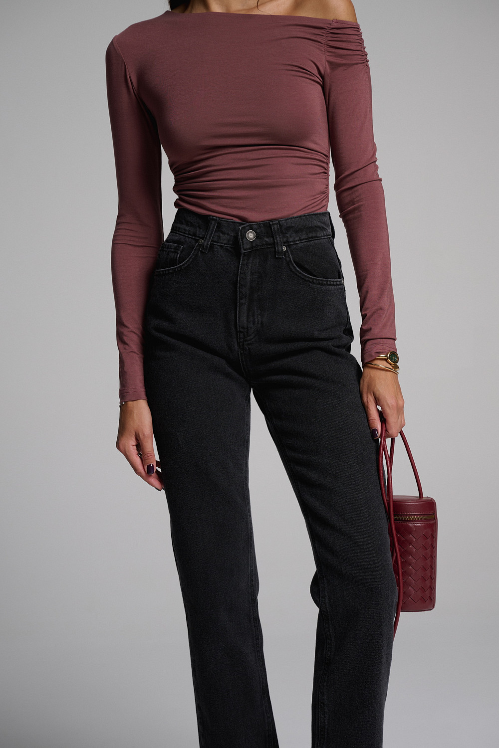 Джинсы Straight 305 джинсовый черный