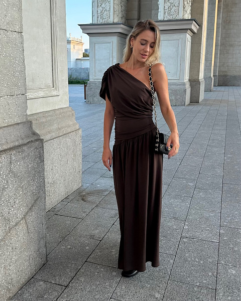 Платье Долорес шоколадный