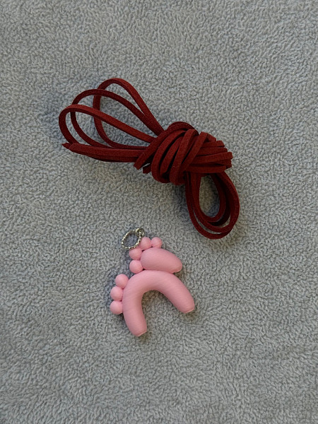 Подвеска Лошадка розовый