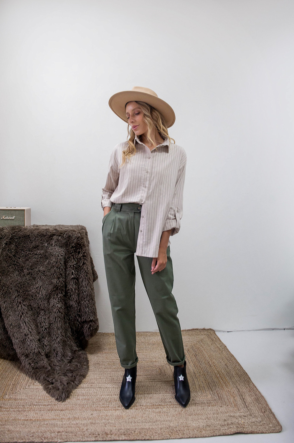 Брюки Эмма хаки