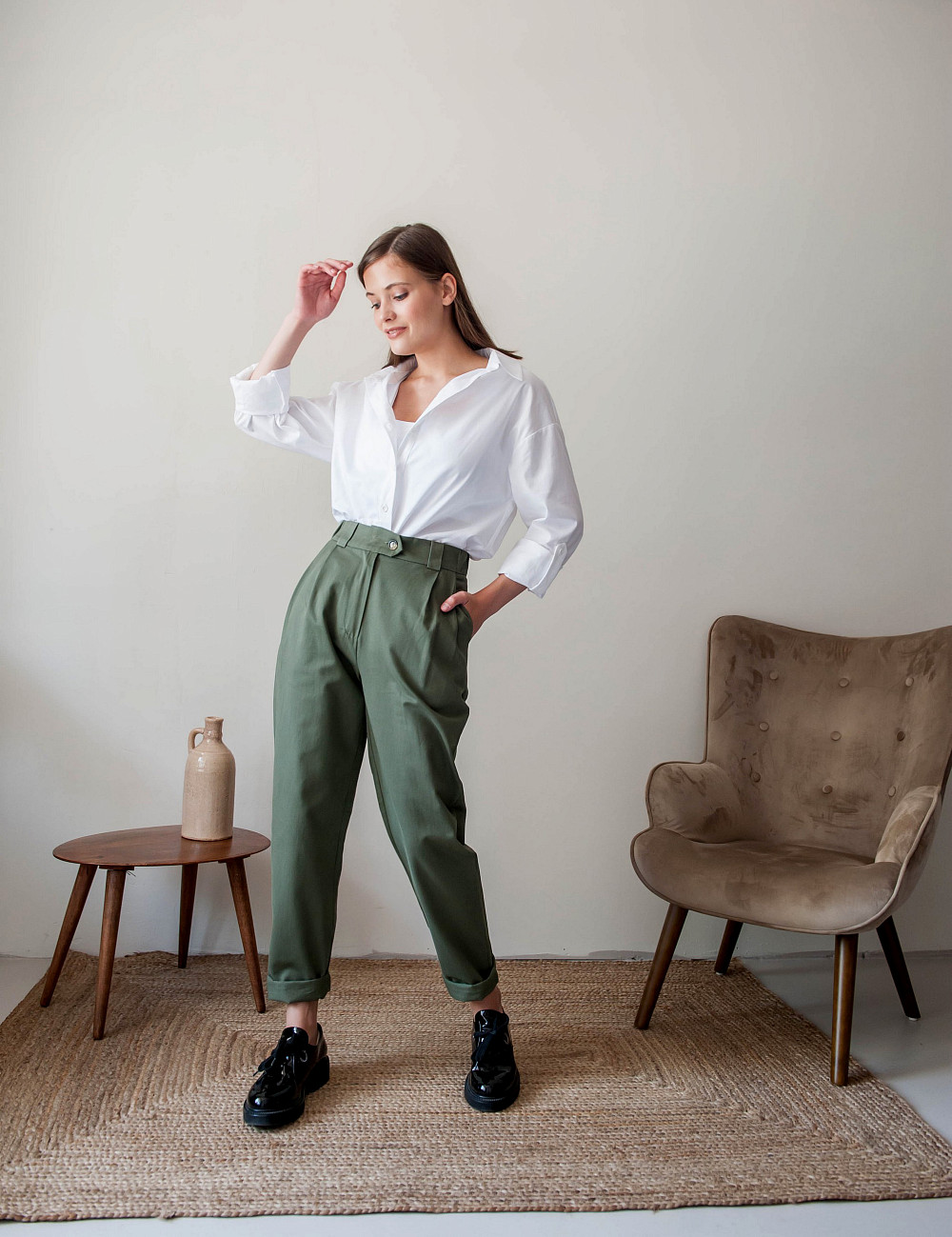 Брюки Эмма хаки