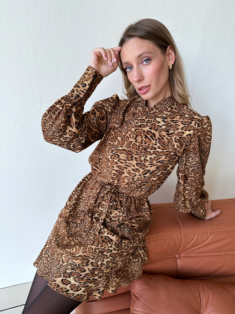 Платье Габи леопард