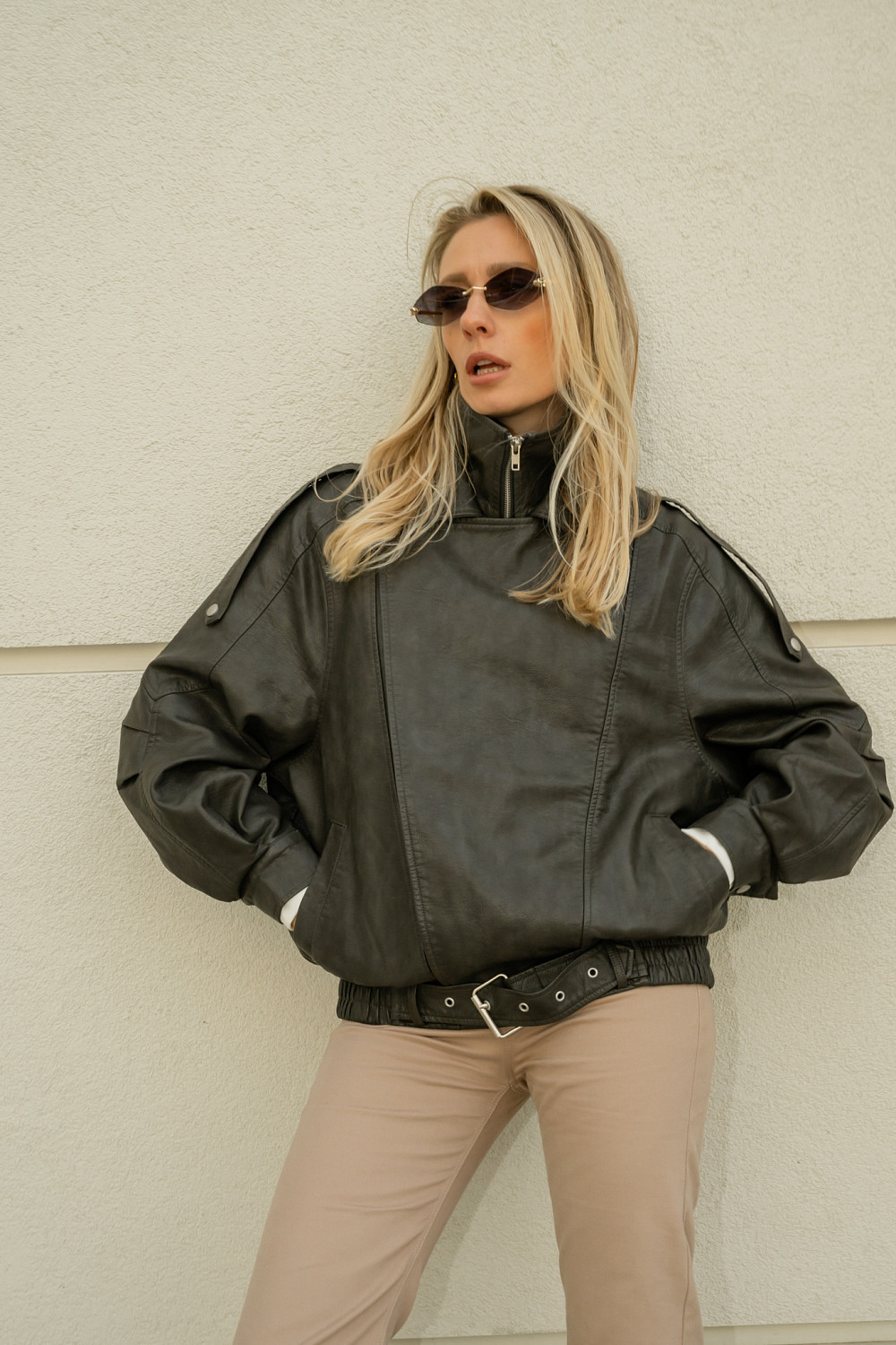 Куртка из экокожи Джекс темный шоколад