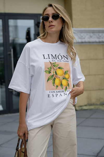 Футболка Vibe limon white 