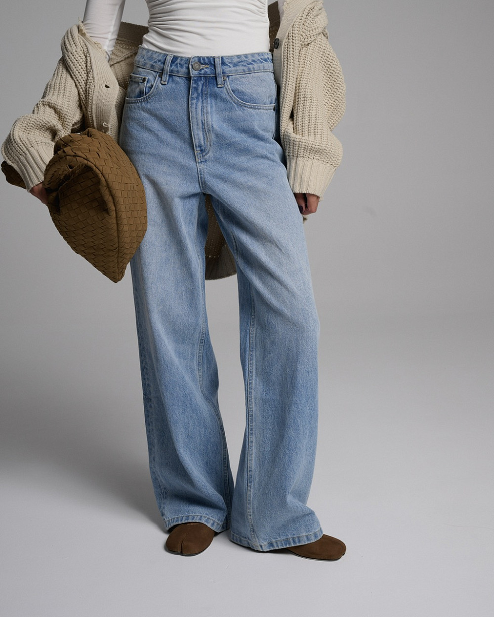 Джинсы Wide leg 407 blue