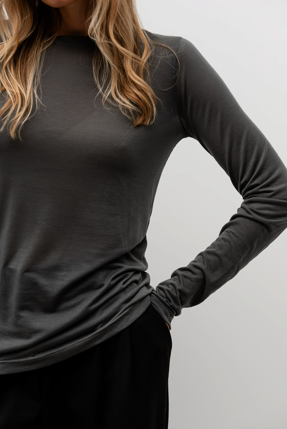 Лонгслив Ричи графит