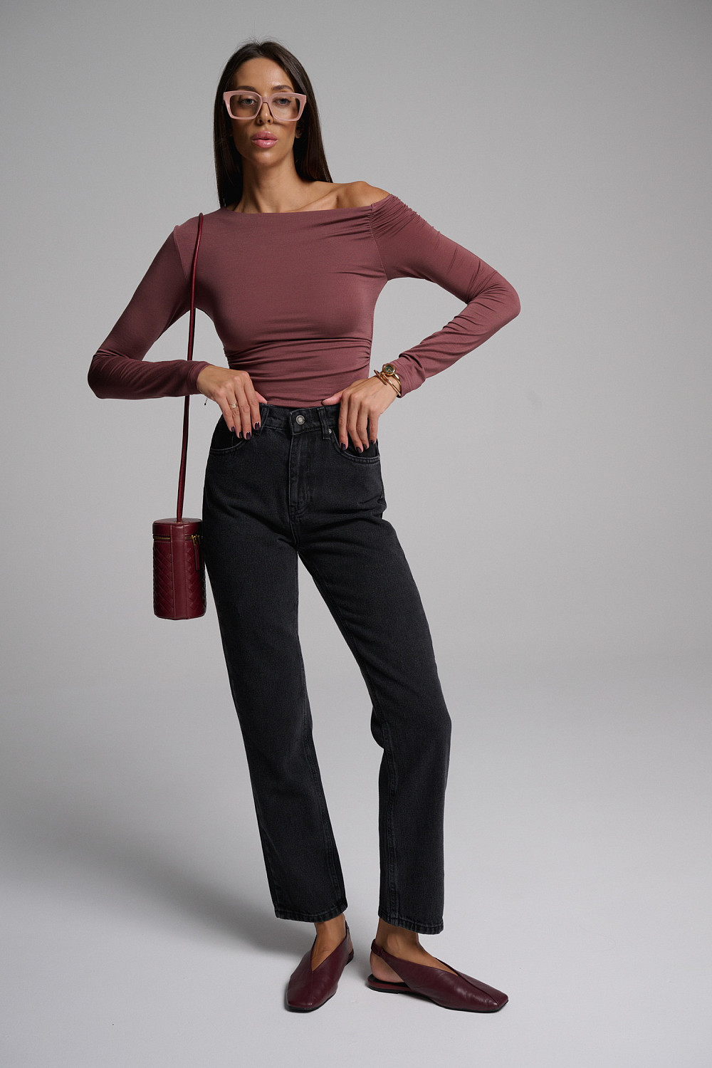 Джинсы Straight 305 джинсовый черный