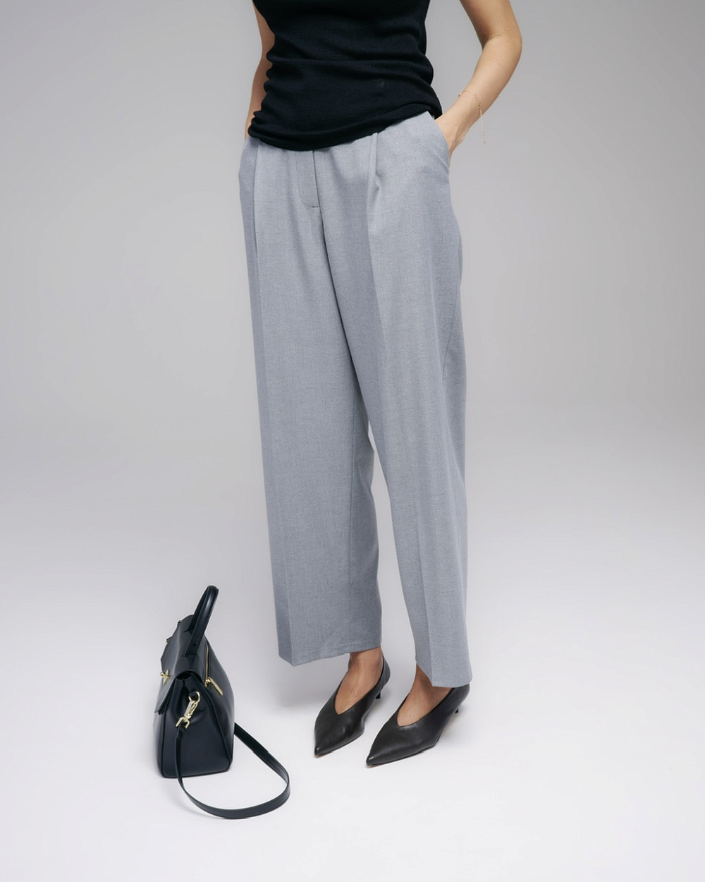 Брюки Баркли серый меланж