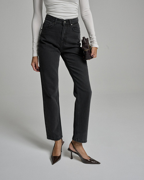 Джинсы Straight 305 джинсовый антрацит