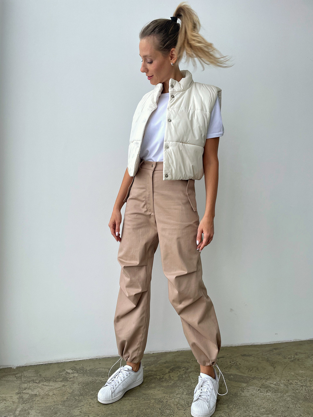 Жилет Мигель мини молочный