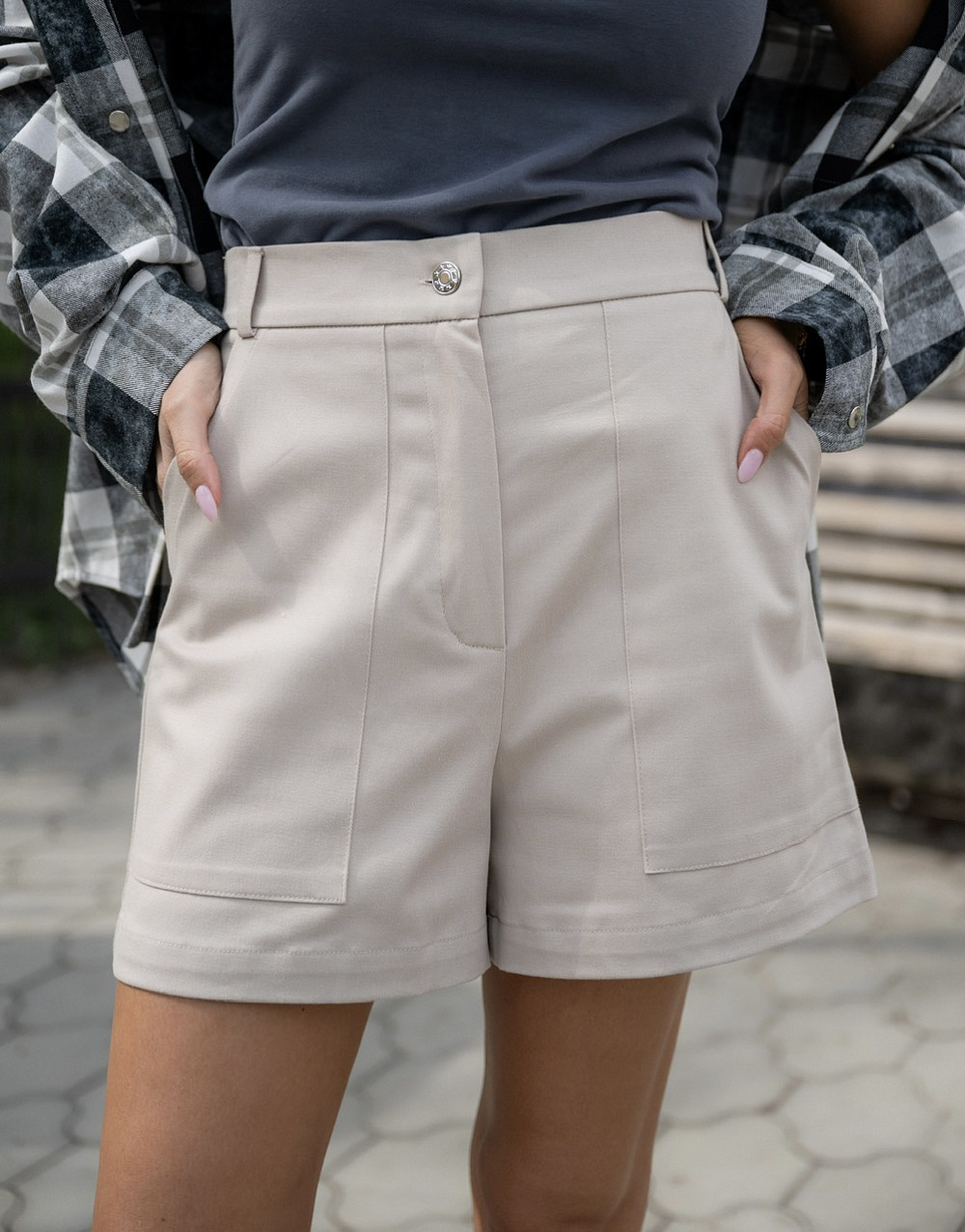 Шорты Хантер бежевый