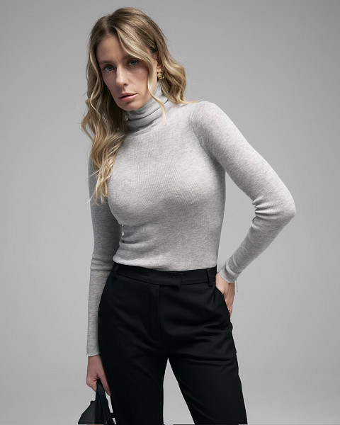 Водолазка Муна серый меланж