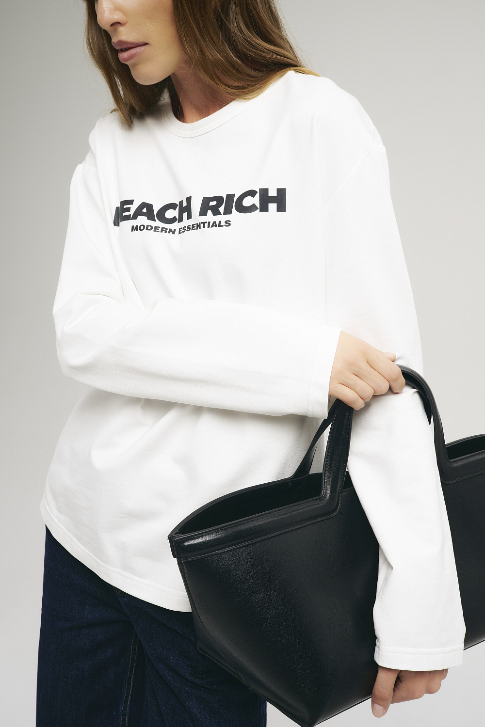 Лонгслив Peach Rich белый 