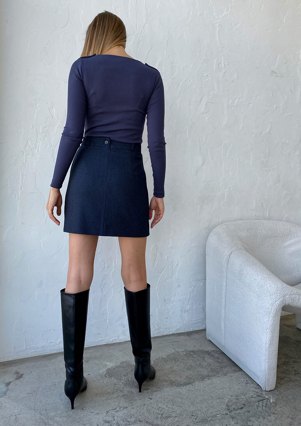 Лонгслив Кольт пыльно-синий